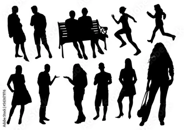 Obraz People silhouettes