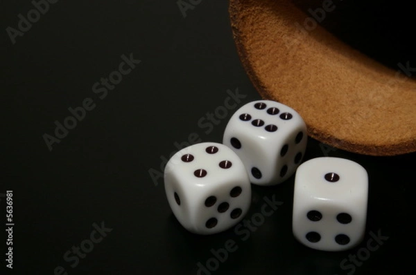 Obraz die würfel sind gefallen