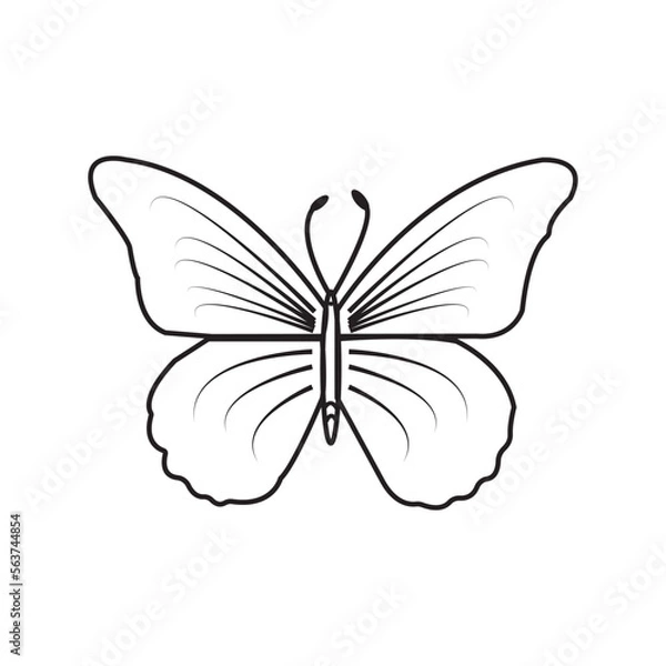 Obraz butterfly icon