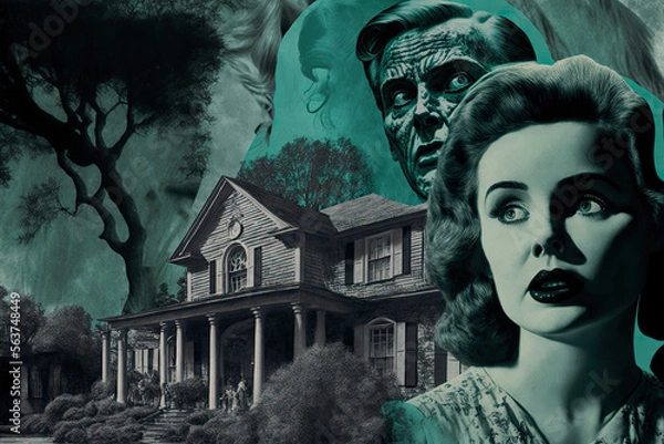 Obraz Retro Horror Poster