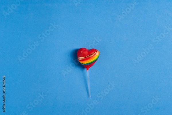 Obraz Diversity sweets, rainbow colored studio shots