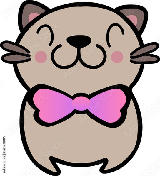 Obraz Chibi Cat Clip Art
