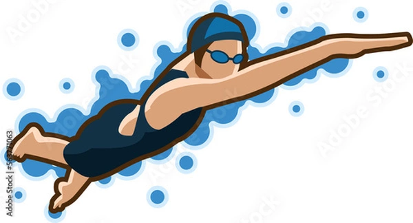 Obraz swimming png graphic clipart design
