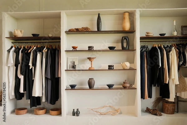 Obraz wardrobe with clothes