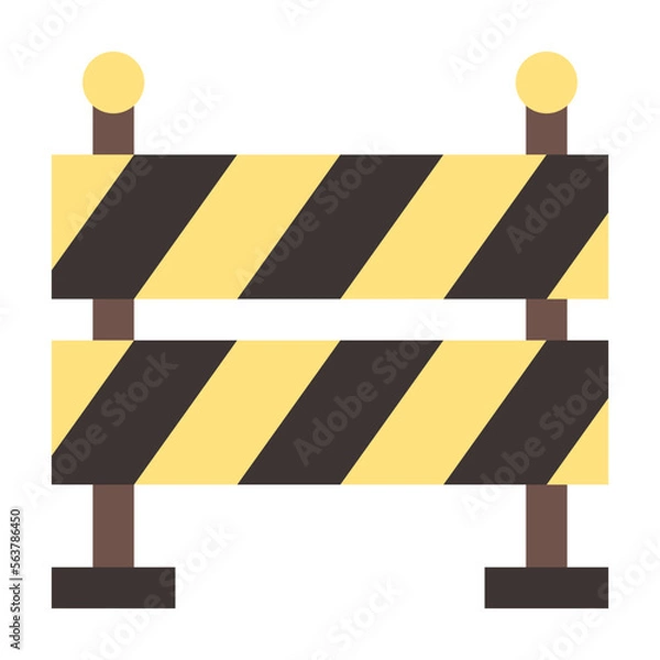 Fototapeta barrier line icon