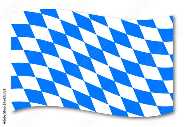 Fototapeta bayern fahne schatten