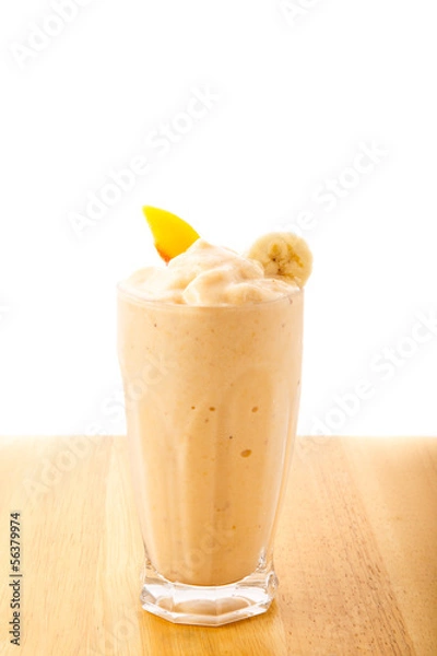 Fototapeta Banana Peach Smoothie