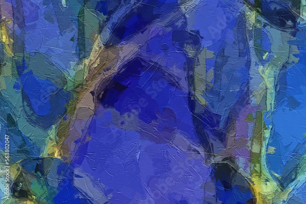 Obraz Beautiful abstract hand-drawn geometric illustration background