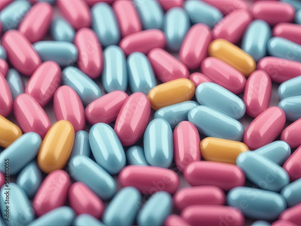 Fototapeta Multicolored tablets. Generative AI