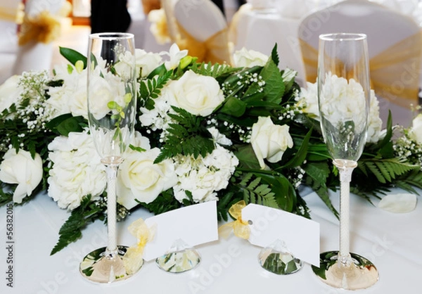 Obraz Wedding champagne glasses