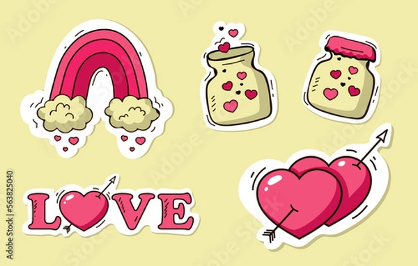 Obraz valentine's Day sticker