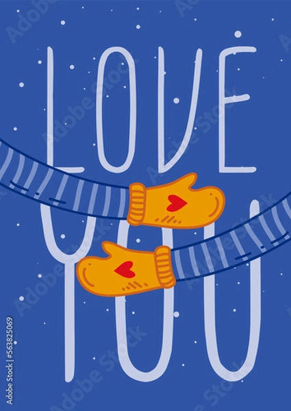 Obraz Valentine's Day Postcard