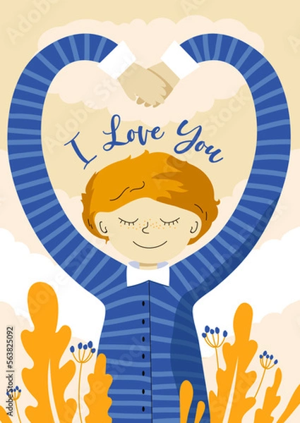 Obraz Valentine's Day Postcard