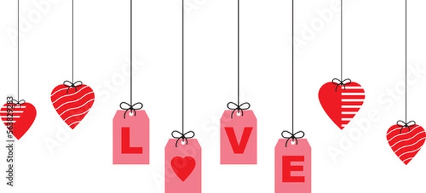 Fototapeta valentine vector