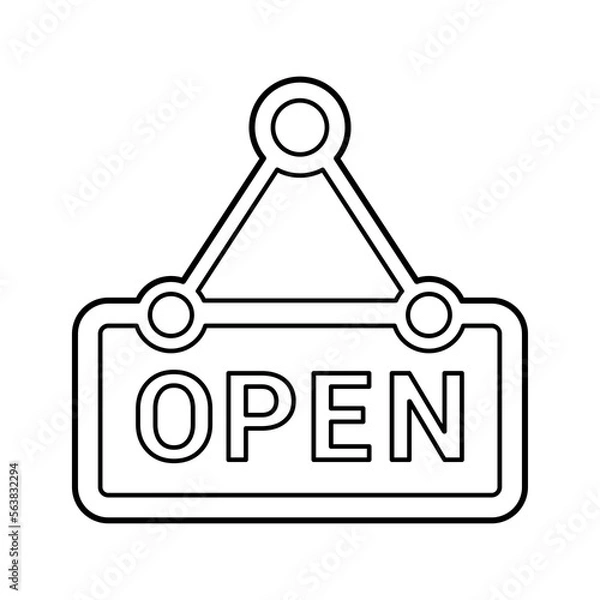 Obraz Open tag icon.