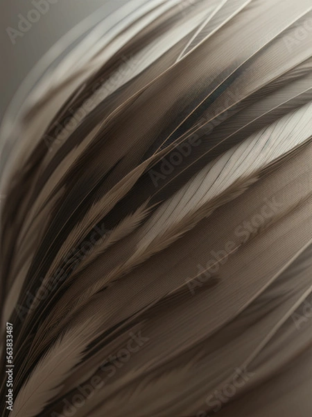 Fototapeta Feather background. Generative AI