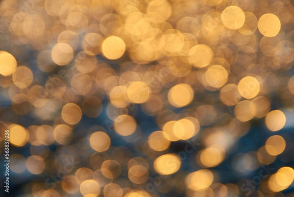 Obraz pebble background bokeh in the sunset