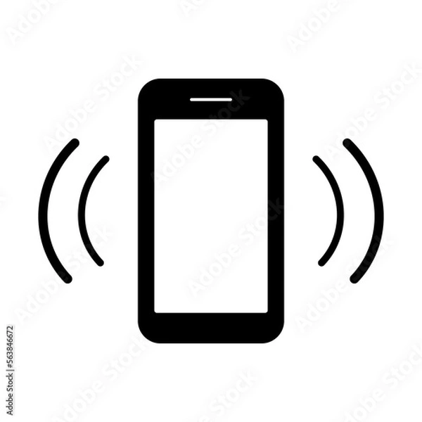 Fototapeta BUTTONLESS BLACK RINGING SMART PHONE