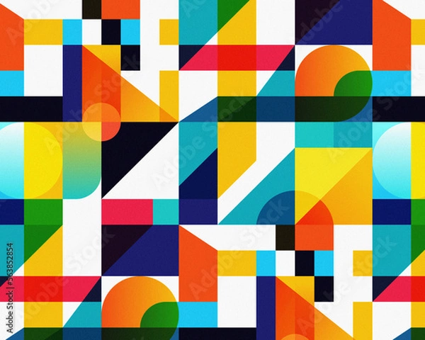 Obraz Abstract geometric pattern with flashy color