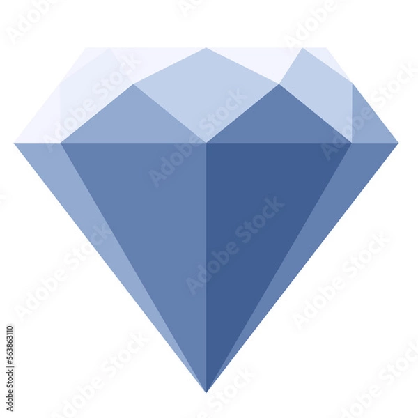 Fototapeta Diamond gem Valentine's Day Flat Icon