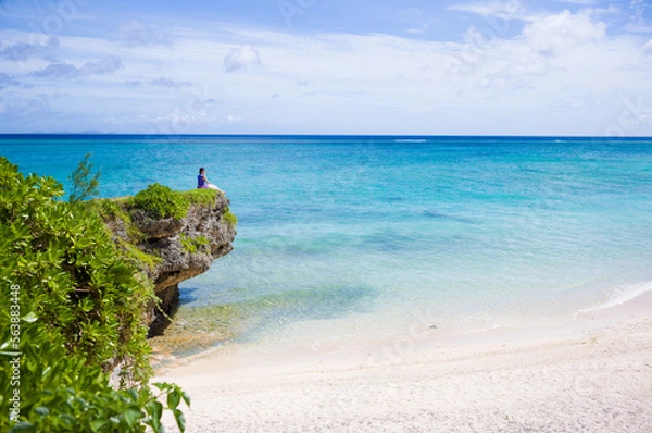 Obraz 沖縄 / 今帰仁村 / 赤墓ビーチ