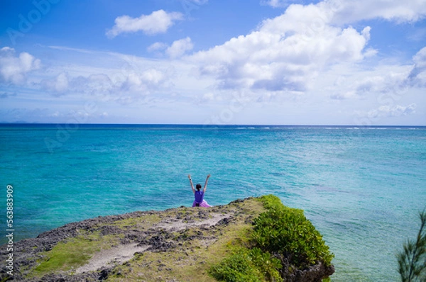 Obraz 沖縄 / 今帰仁村 / 赤墓ビーチ