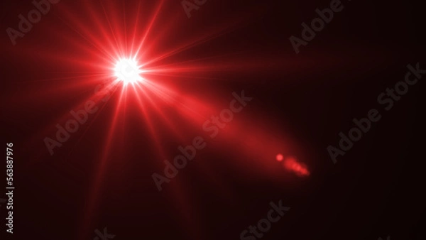 Fototapeta 綺麗なフレアの素材。オーバレイ素材。かっこいいデザインに