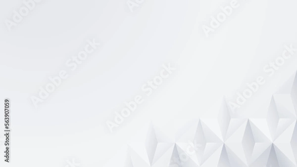 Fototapeta Abstract white and gray gradient geometric Modern Background