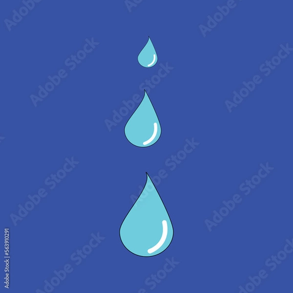 Obraz vector shaped water drop symbol