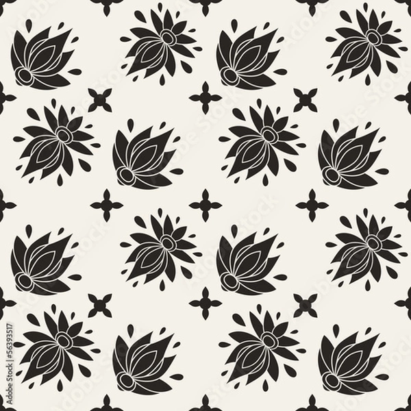 Obraz floral seamless pattern, texture, wallpaper, web page background