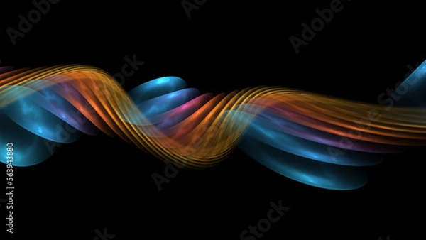 Obraz Elegant abstract wave, beautiful background for art projects