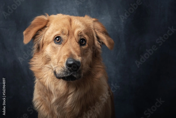 Obraz Crossbreed golden retriever.