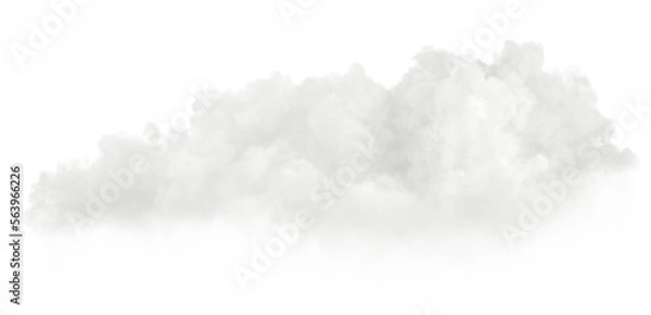 Obraz Soft cloudscape ozone realistic cutout transparent backgrounds 3d render png file