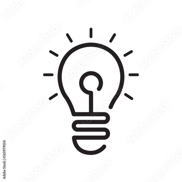Fototapeta bulb icon design vector template