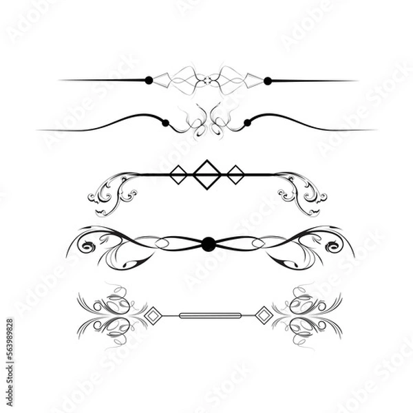 Fototapeta Free vector borders frame borders