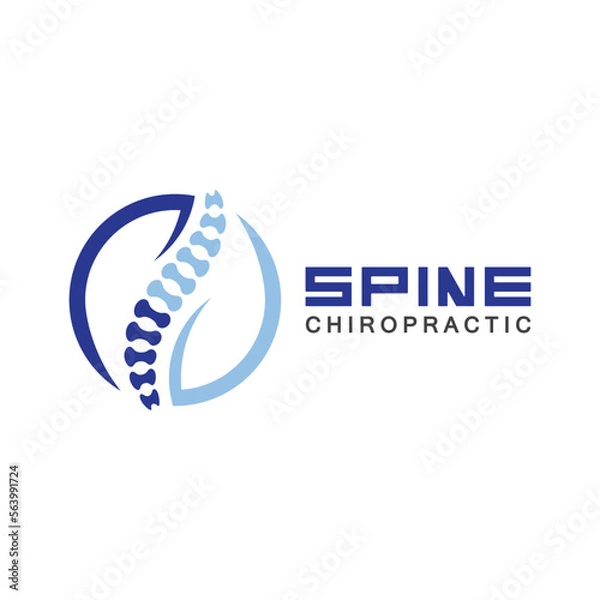 Obraz Spine logo vector illustration design template