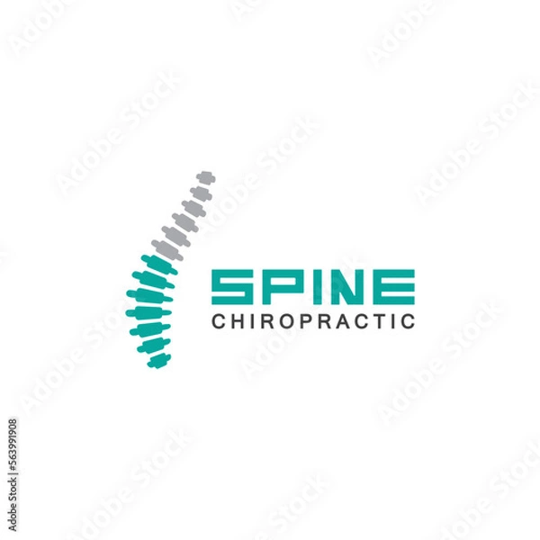 Obraz Spine logo vector illustration design template