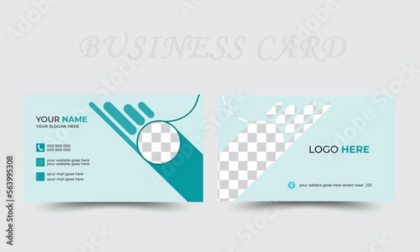 Fototapeta Business card Design,double sided business card, Minimalist Visiting Crad,Modern Business Card,graphic,company advertising,graphic desige,brand identity
