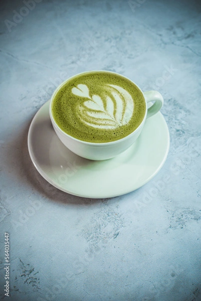 Obraz matcha with white background