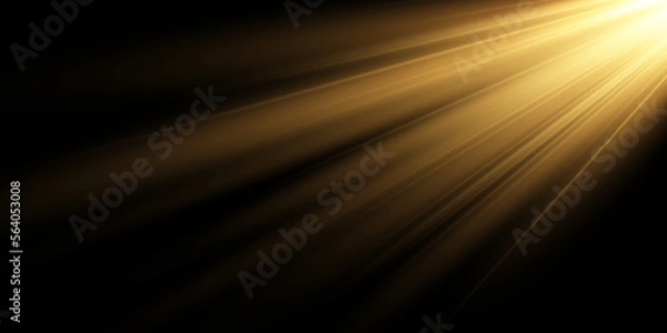 Fototapeta Vector transparent sunlight special lens flash light effect.front sun lens flash. Vector blur in the light of radiance.