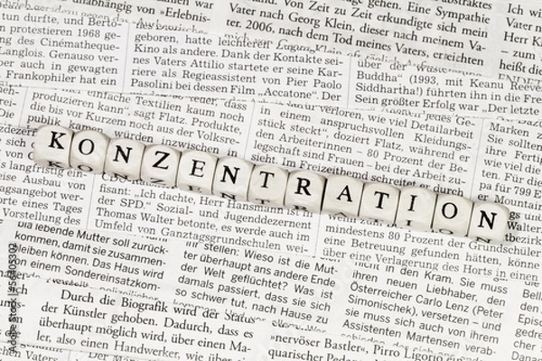 Fototapeta Konzentration