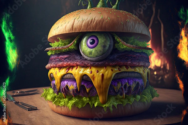 Obraz Cheeseburger Monster