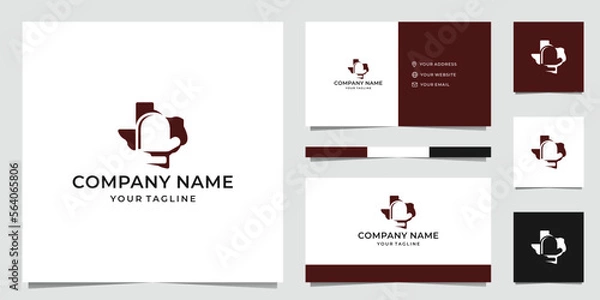 Fototapeta Simple Texas Gloves Logo Design