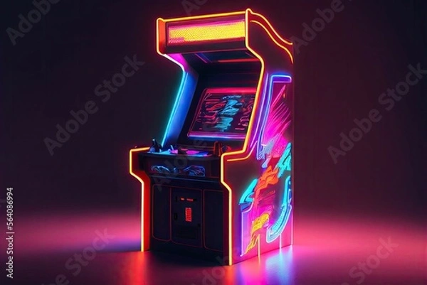 Fototapeta modern gaming arcade machine