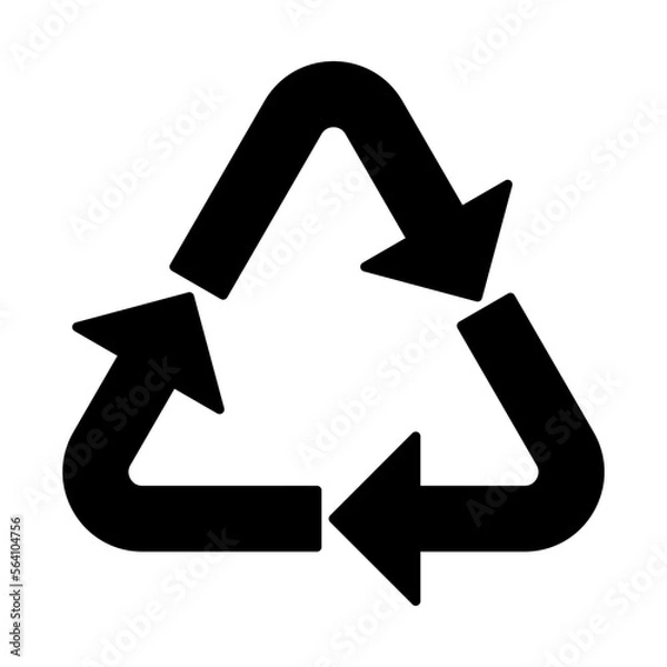 Obraz 黒い三角回転矢印