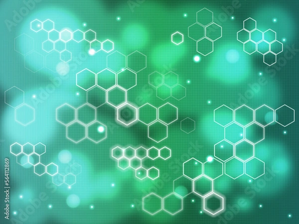 Fototapeta Cyber ​​background material (green)