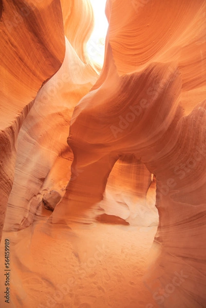 Obraz 砂岩に囲まれた渓谷