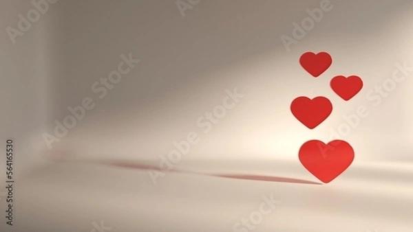 Fototapeta corazón rojo