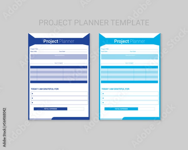 Obraz Project planner template Design