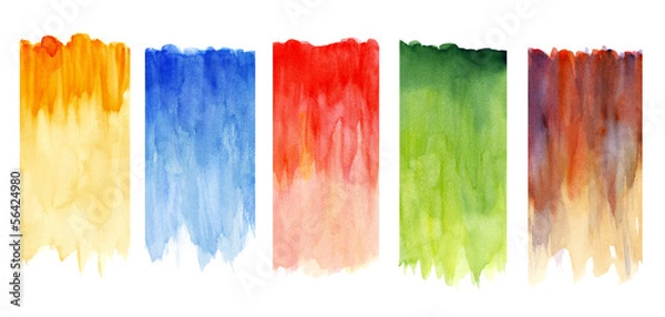 Fototapeta Multicolored watercolors